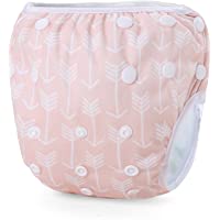 Storeofbaby Pañales de baño para bebés Pantalones de baño reutilizables para recién nacidos de 0 a 36 meses (Blanco…